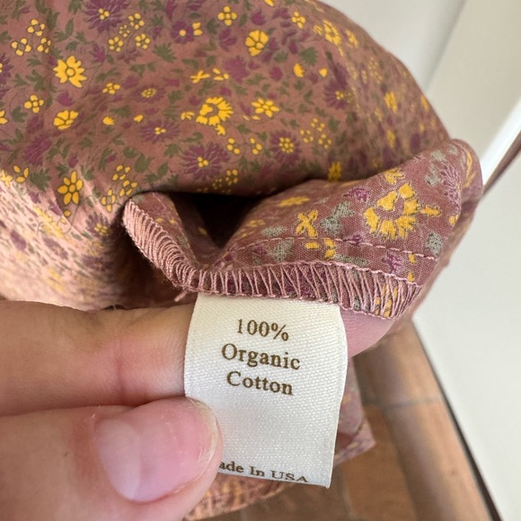 Christy Dawn The Dawn Dress Brown Floral Prairie Organic Cotton Cottagecore M - Picture 6 of 8